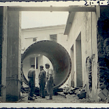 21 de Septiembre de 1954. Trabajos de ampliación de la fábrica. 6,9x11,4cm